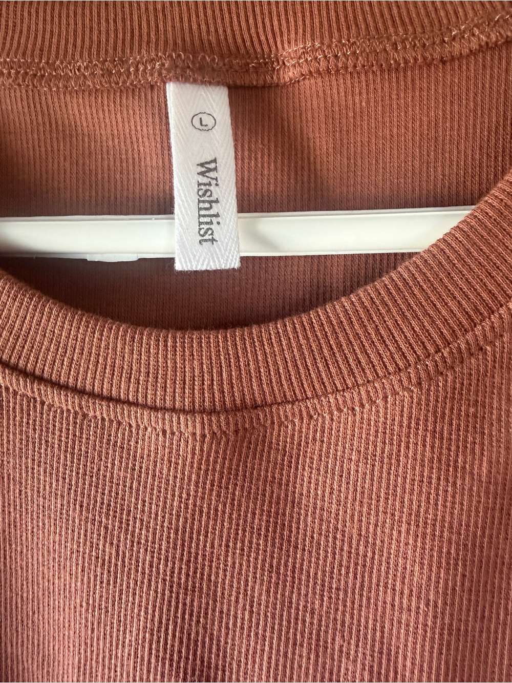 Burnt Orange Ruffle Sleeve Tank Top - Picture 3 of 3
